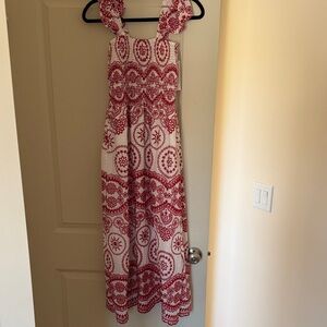 Red and White Kids Dress